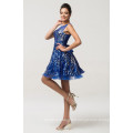 Grace Karin Nouvelle robe de cocktail Royal Blue sans manches sans manches CL007574-1